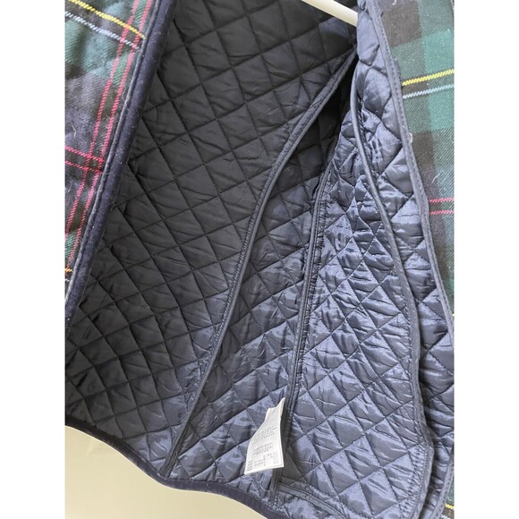 Brooks Brothers Quilted Plaid Coat Tartan Style Wool Exterior Size Girl XS - Picture 8 of 14